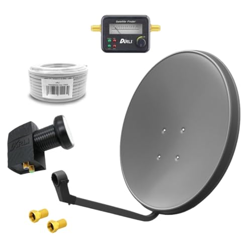 60cm HD Sat Anlage Twin LNB + 15m...