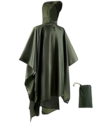 Opret Wasserdicht Regenponcho Damen Herren,...