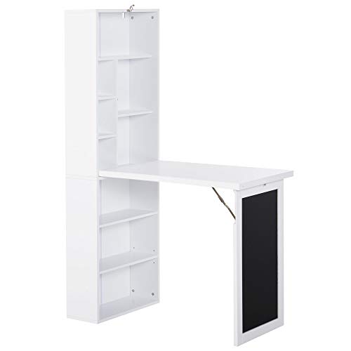 HOMCOM Schreibtisch Esstisch klappbar mit 6...