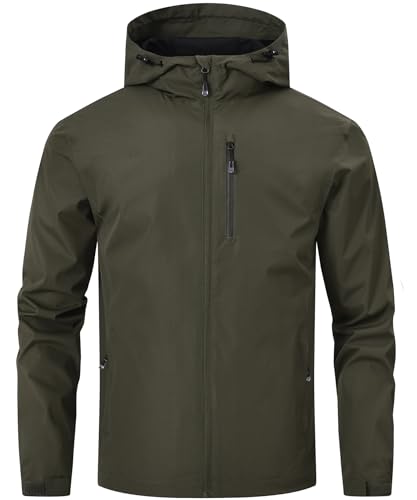 Huayuzh Regenjacke Herren Wasserdicht Leichte...