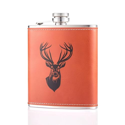 Flachmann Edelstahl 7oz – Edle Jäger...