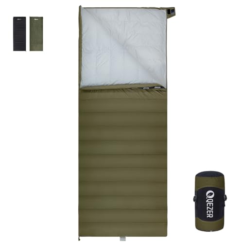 QEZER Daunenschlafsack Ultraleicht...