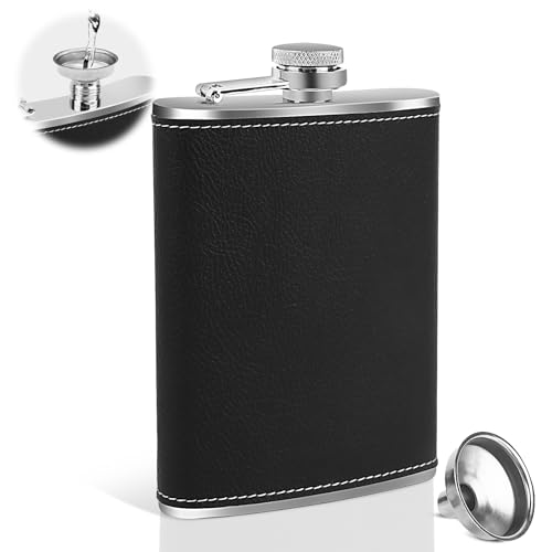 VFANDV Edelstahl Flachmann Für Spirituosen,...