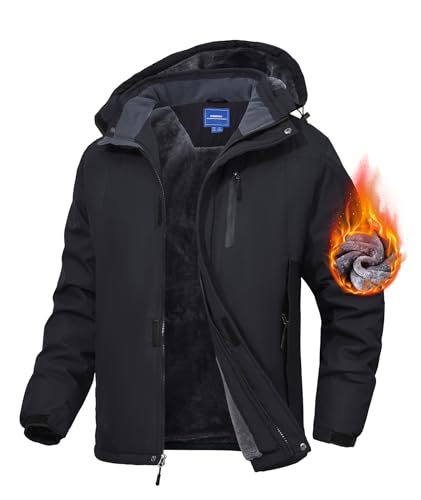 Zoofly Winterjacke Herren Skijacke Waterproof...
