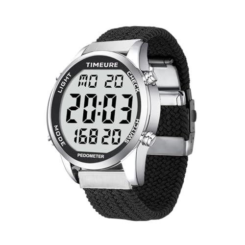 TIMEURE Schrittzähler-Uhr für Männer &...