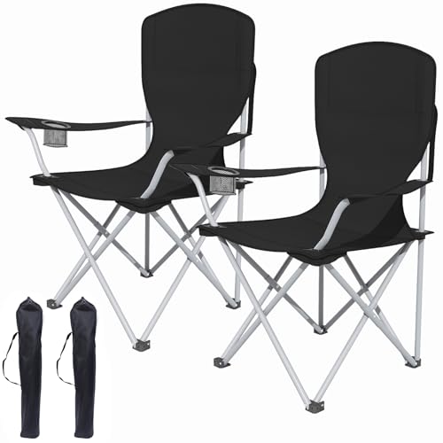 AMHANCIBLE Campingstuhl Faltbar 2er Set,...