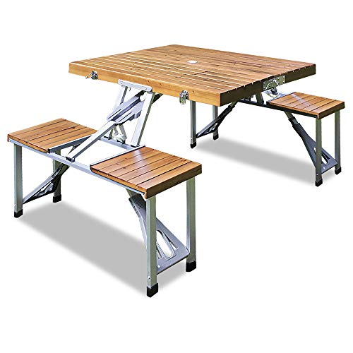 CASARIA® Campingtisch mit Stühlen Klappbar...