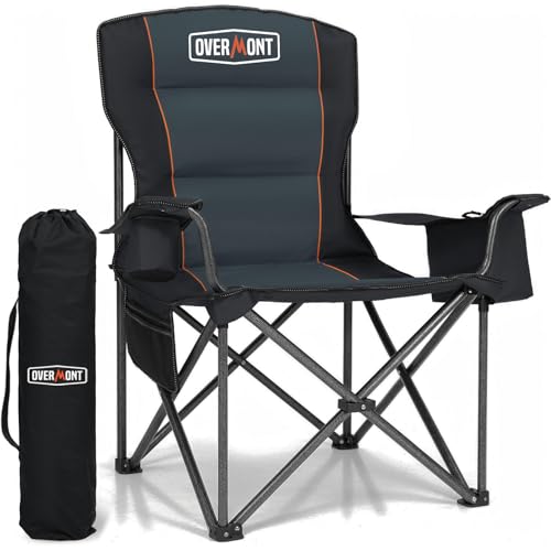 OVERMONT Übergroßer Klappbar Camping Stuhl...