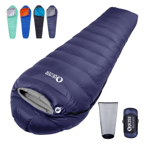 QEZER Daunenschlafsack Winter Daunen...