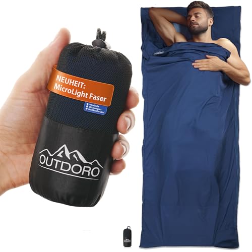 Outdoro Hüttenschlafsack - nur 210 g aus...