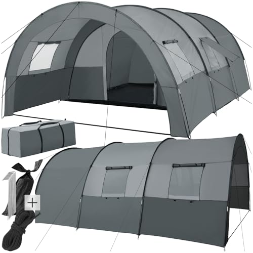 tectake® Tunnelzelt, 6 Personen,...