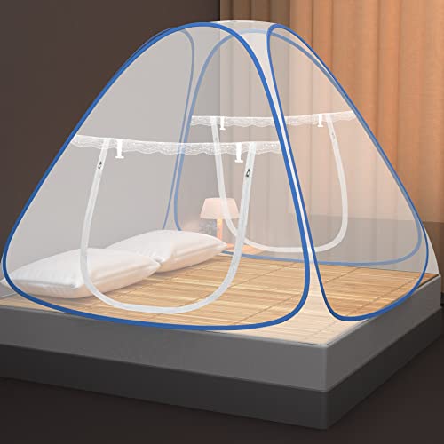 Faburo Moskitonetz Bett Pop Up Tragbares 200...