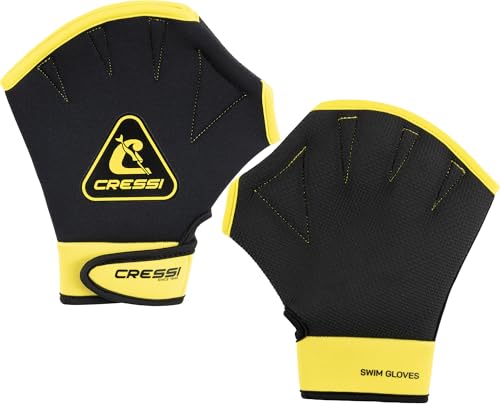 CRESSI Aqua Boost Swim Gloves Black/Yellow...