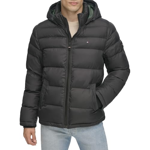 Tommy Hilfiger Herren Hooded Puffer Jacket...