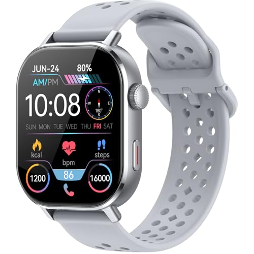 Smartwatch Herren Damen mit Telefonfunktion,...