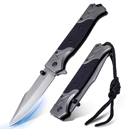 Rolgno Taschenmesser Klappmesser, Edelstahl...