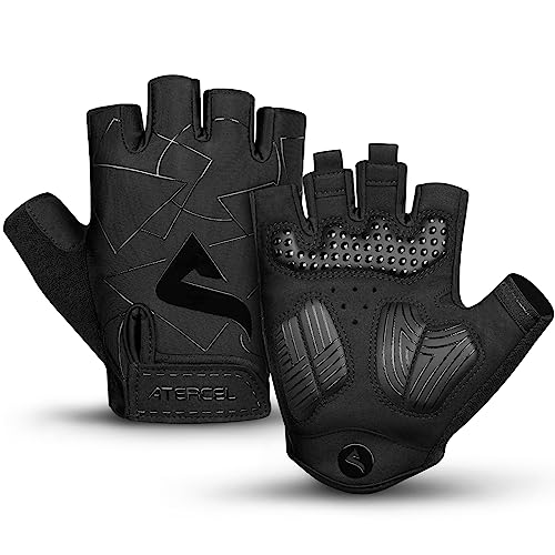 ATERCEL Fahrradhandschuhe Halbfinger für...