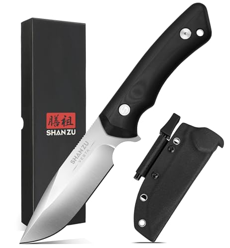 SHAN ZU Outdoor Messer Feststehende Klinge,...