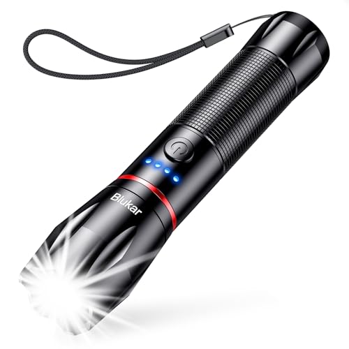 Blukar LED Taschenlampe Aufladbar, 2000L...
