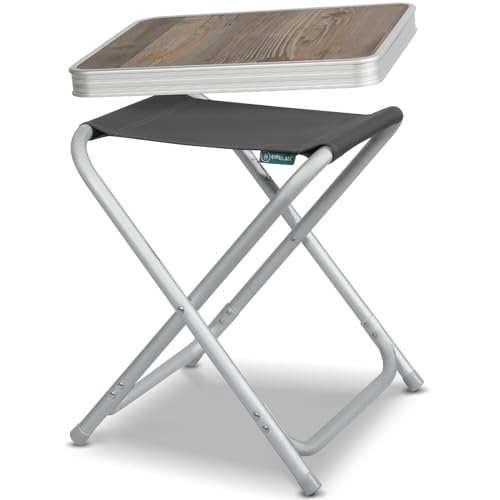 Homecall 2 IN 1 Campinghocker Faltbar mit...