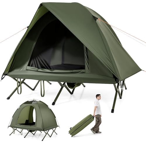 FANTASK Feldbett mit Zelt 2 Personen,...