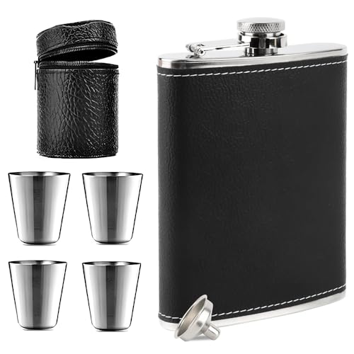 Flachmann, 8Oz Edelstahl Flachmann, Flachmann...