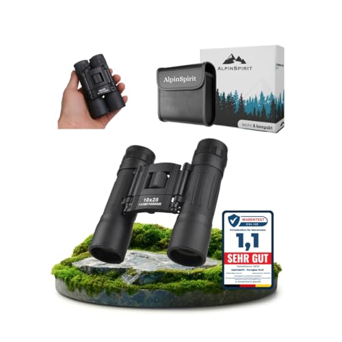 AlpinSpirit Fernglas 10x25 - leicht & kompakt...