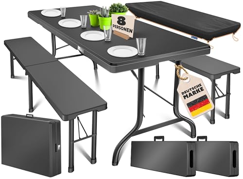 KESSER® Bierzeltgarnitur 3-teilig Set Tisch...