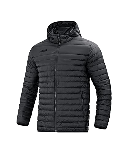JAKO Herren Steppjacke, Schwarz, L