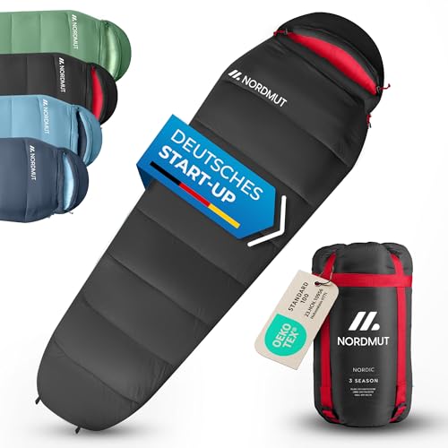 NORDMUT® Schlafsack Erwachsene – kleines...