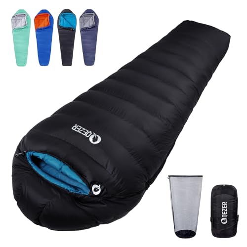 QEZER Daunenschlafsack Winter Daunen...
