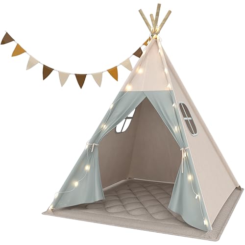 Tipi Zelt für Kinder, Waschbar Kinderzelt...
