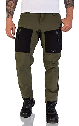 Rock Creek Herren Softshell Hose Cargohose...
