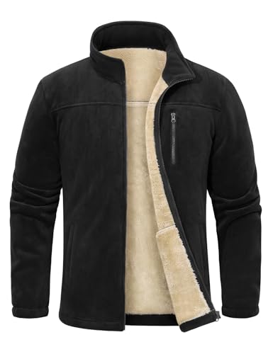 Voqeen Herren Fleecejacke Warme Winter...
