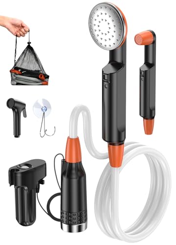 Rsaoty Tragbare Campingdusche, 3000mAh...