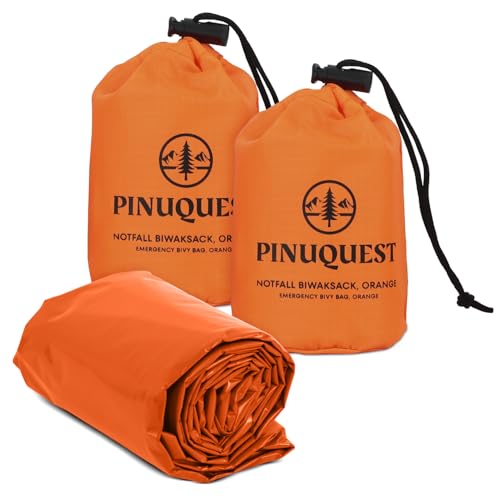 PINUQUEST Notfall Biwaksack 2er-Set...