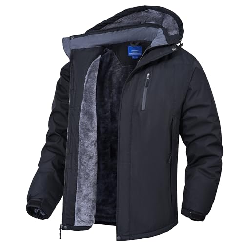 Rapoo Winterjacke Herren Skijacke mit Kapuze...