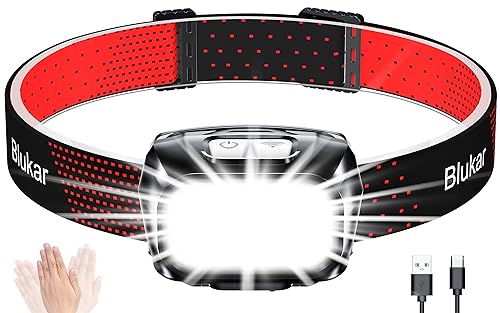Blukar LED Stirnlampe Wiederaufladbar, 2000L...