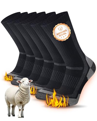 SockWaddles Merino Wandersocken Herren Damen,...