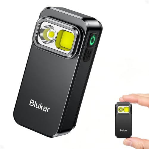 Blukar Taschenlampe LED Aufladbar, 800L Mini...