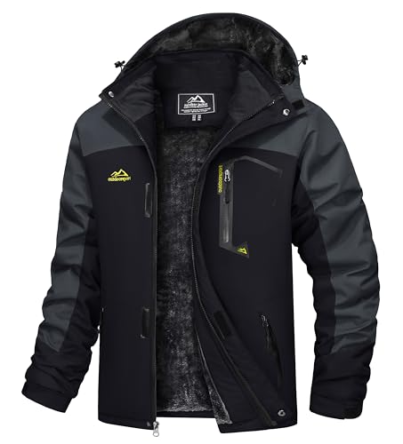TACVASEN Herren Wanderjacke Wasserdicht...