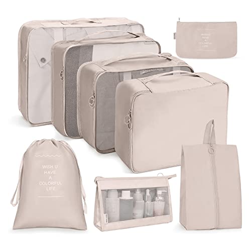 OSDUE Koffer Organizer Set 8-teilig, Packing...