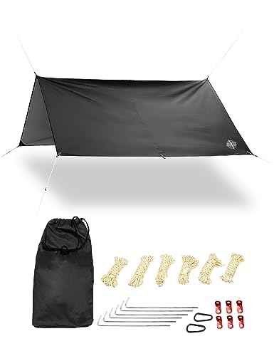 GOGLAND Outdoor Tarp Zeltplane 300 x 290 cm...