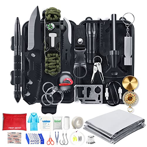 Survival Kit, 54 in 1 Erste Hilfe Set Auto...