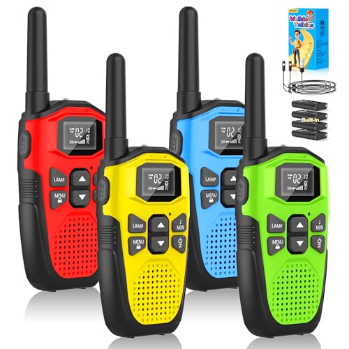 NXGKET Walkie Talkie 4er Set, Walkie Talkie...