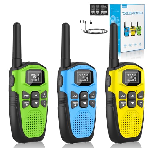 Walkie Talkie 3er Set,NXGKET Walkie Talkie...