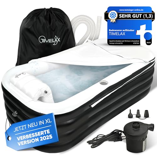 TIMELAX® Badewanne Aufblasbar XL...