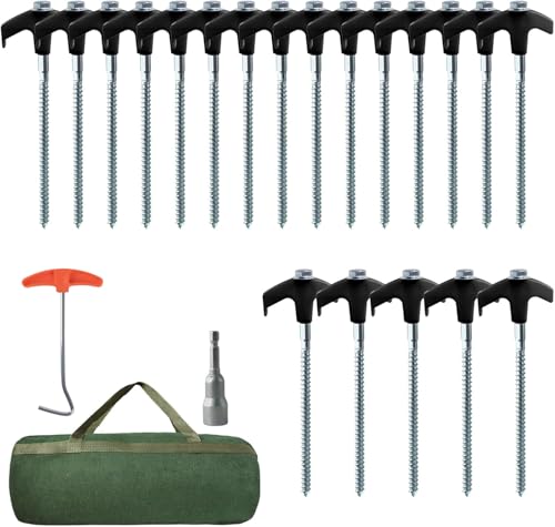 20x Zeltheringe, Drehbare Zeltheringe mit...