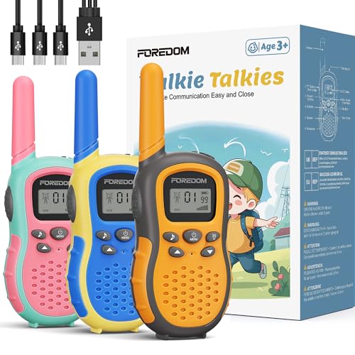 FOREDOM Wiederaufladbare Walkie Talkies für...