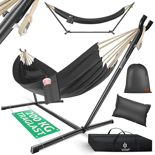 KESSER® Hängematte Lake mit Gestell, Doppel...